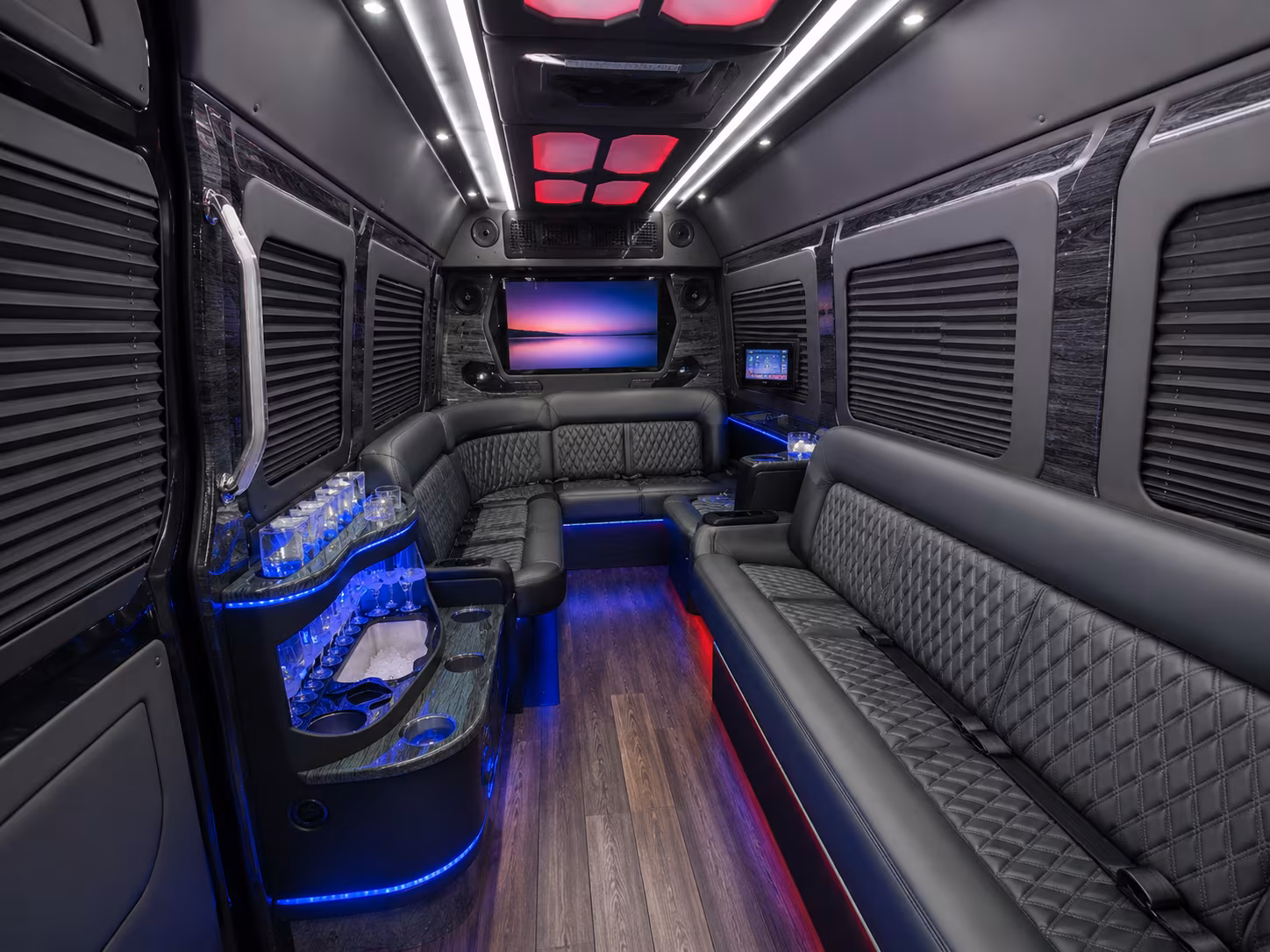 simi valley 30 passenger party bus inside